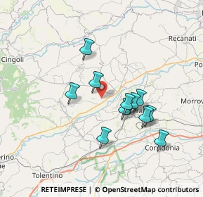 Mappa Contrada Sta. Maria in Selva, 62010 Treia MC, Italia (6.40273)