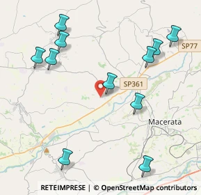 Mappa Contrada Sta. Maria in Selva, 62010 Treia MC, Italia (4.98364)
