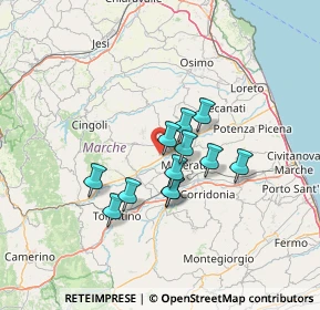 Mappa Contrada Sta. Maria in Selva, 62010 Treia MC, Italia (10.20917)
