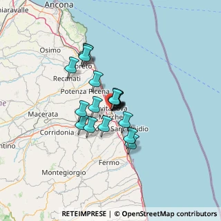 Mappa Via Castellara, 62012 Civitanova Marche MC, Italia (8.88263)