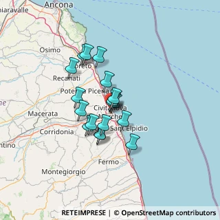 Mappa Via Castellara, 62012 Civitanova Marche MC, Italia (9.8)
