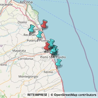 Mappa Via Castellara, 62012 Civitanova Marche MC, Italia (8.54286)