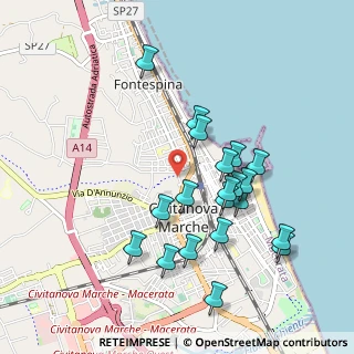 Mappa Via Castellara, 62012 Civitanova Marche MC, Italia (0.97)