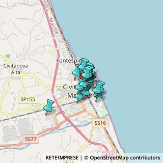 Mappa Porto, 62012 Civitanova Marche MC, Italia (0.7375)