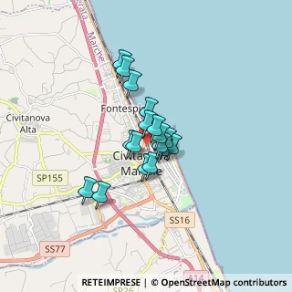 Mappa Porto, 62012 Civitanova Marche MC, Italia (1.07941)