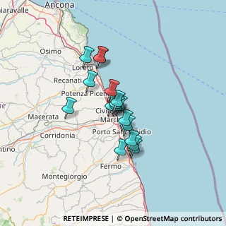 Mappa Porto, 62012 Civitanova Marche MC, Italia (9.11588)