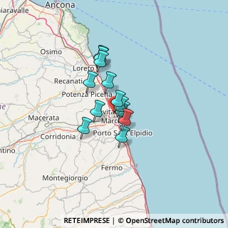 Mappa Porto, 62012 Civitanova Marche MC, Italia (8.59)