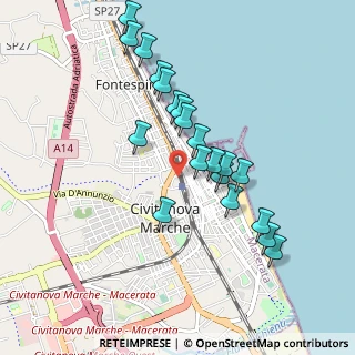 Mappa Porto, 62012 Civitanova Marche MC, Italia (0.8975)