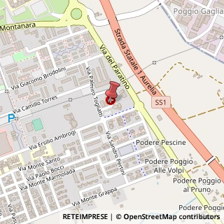 Mappa Via Santa Barbara, 84, 57023 Cecina, Livorno (Toscana)