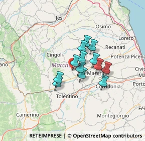 Mappa Viale Nazario Sauro, 62010 Treia MC, Italia (8.67615)