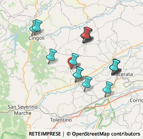 Mappa Viale Nazario Sauro, 62010 Treia MC, Italia (7.05)