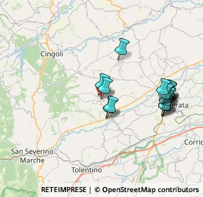 Mappa Viale Nazario Sauro, 62010 Treia MC, Italia (8.1535)