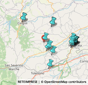 Mappa Viale Nazario Sauro, 62010 Treia MC, Italia (8.5905)