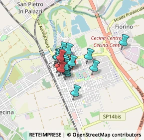 Mappa Via Salerno, 57023 Cecina LI, Italia (0.4585)