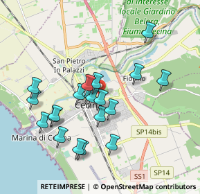 Mappa Piazza Iori, 57023 Cecina LI, Italia (1.8155)