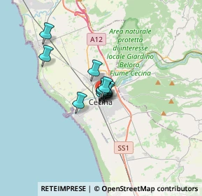 Mappa Via Domenico Scarlatti, 57023 Cecina LI, Italia (1.50417)