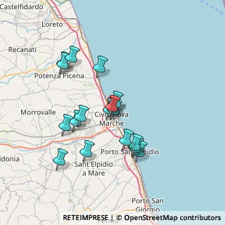Mappa Via Gaspare Spontini, 62012 Civitanova Marche MC, Italia (6.75176)