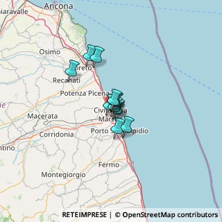 Mappa Via Regina Margherita, 62012 Civitanova Marche MC, Italia (6.485)