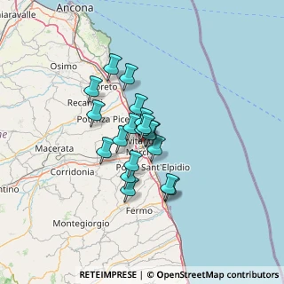 Mappa Via Gaspare Spontini, 62012 Civitanova Marche MC, Italia (9.00842)
