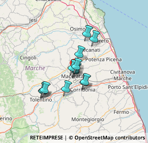 Mappa Contrada Fonte S. Giuliano, 62100 Macerata MC, Italia (9.65154)