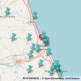 Mappa Via V. de Gama, 62012 Civitanova Marche MC, Italia (5.139)