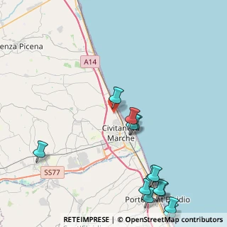 Mappa Via V. de Gama, 62012 Civitanova Marche MC, Italia (5.84462)