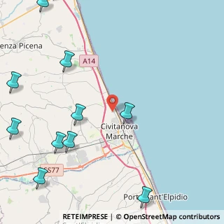 Mappa Via V. de Gama, 62012 Civitanova Marche MC, Italia (6.63455)