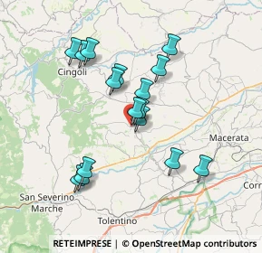 Mappa Via Fortunato Benigni, 62010 Treia MC, Italia (6.67188)