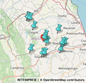 Mappa Via Fortunato Benigni, 62010 Treia MC, Italia (12.08357)