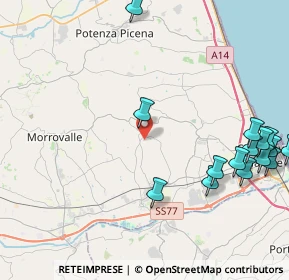 Mappa Via Don Luigi Sturzo, 62010 Montecosaro MC, Italia (5.79813)