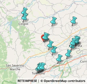 Mappa Borgo Vittorio Veneto, 62010 Treia MC, Italia (9.289)