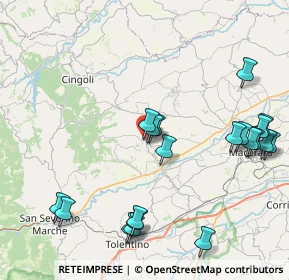 Mappa Borgo Vittorio Veneto, 62010 Treia MC, Italia (9.979)