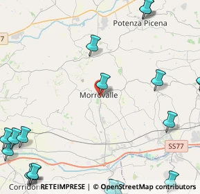 Mappa Via Po, 62010 Morrovalle MC, Italia (7.436)