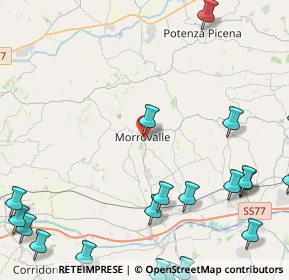 Mappa Via Po, 62010 Morrovalle MC, Italia (6.898)