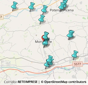 Mappa Via Po, 62010 Morrovalle MC, Italia (4.37118)