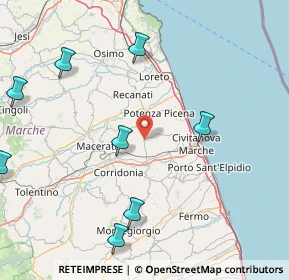 Mappa Via Po, 62010 Morrovalle MC, Italia (28.39364)
