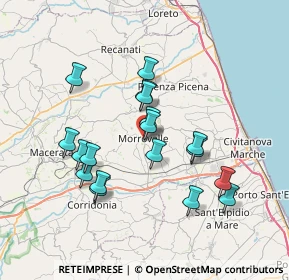 Mappa Via Po, 62010 Morrovalle MC, Italia (6.78278)