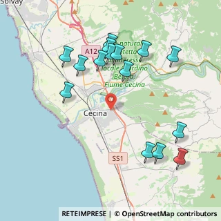 Mappa Via Antonio Cederna, 57023 Cecina LI, Italia (4.57)