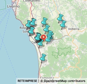 Mappa Via del Poggetto, 56040 Guardistallo PI, Italia (9.499)
