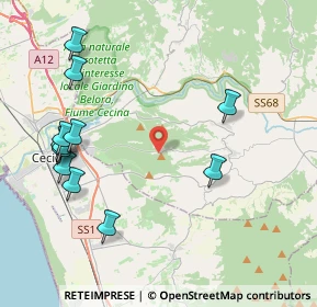 Mappa Via del Poggetto, 56040 Guardistallo PI, Italia (4.98333)