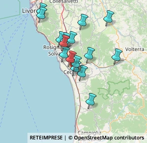 Mappa Via Guido Rossa, 57023 Cecina LI, Italia (12.37313)