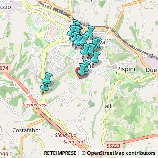 Mappa Via Tommaso Pendola, 53100 Siena SI, Italia (0.8285)