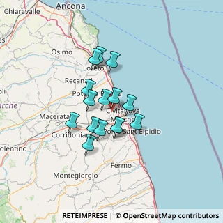 Mappa SP delle Vergini, 62012 Civitanova Marche MC (9.89467)