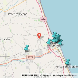 Mappa Piazza Xxv July, 62012 Civitanova Alta MC, Italia (4.26636)
