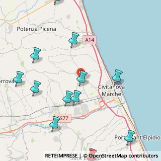 Mappa Piazza Xxv July, 62012 Civitanova Marche MC, Italia (5.83846)