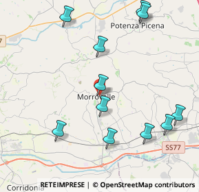 Mappa Viale C. Battisti, 62010 Morrovalle MC, Italia (4.75727)