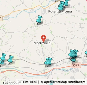 Mappa Viale C. Battisti, 62010 Morrovalle MC, Italia (6.6215)