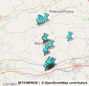 Mappa Viale C. Battisti, 62010 Morrovalle MC, Italia (3.5715)