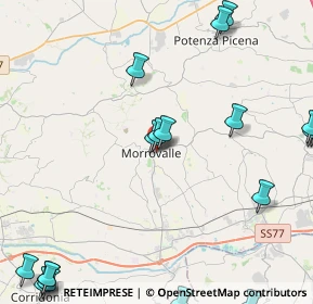 Mappa Viale C. Battisti, 62010 Morrovalle MC, Italia (6.8095)