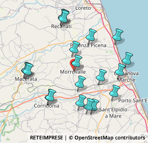 Mappa Viale C. Battisti, 62010 Morrovalle MC, Italia (8.646)